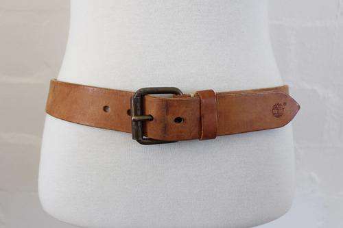 *TIMBERLAND* DESIGNER GENUINE LEATHER TAN MEN'S BELT - MADE IN ITALY