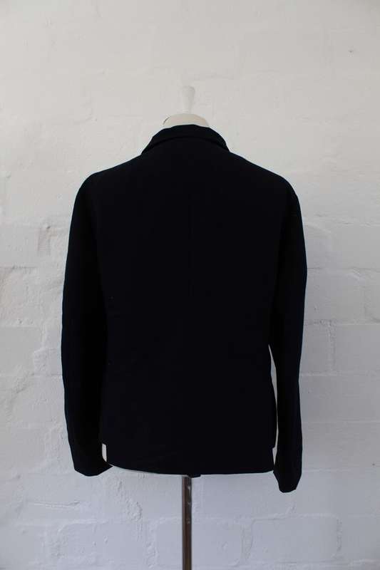 *BALLY* DESIGNER NAVY WOOL JACKET BLAZER - SIZE 12