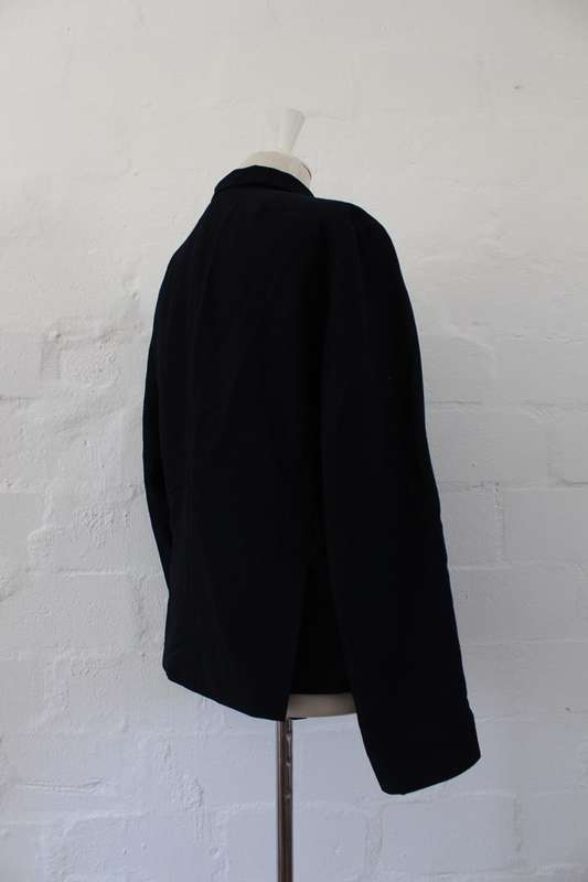 *BALLY* DESIGNER NAVY WOOL JACKET BLAZER - SIZE 12