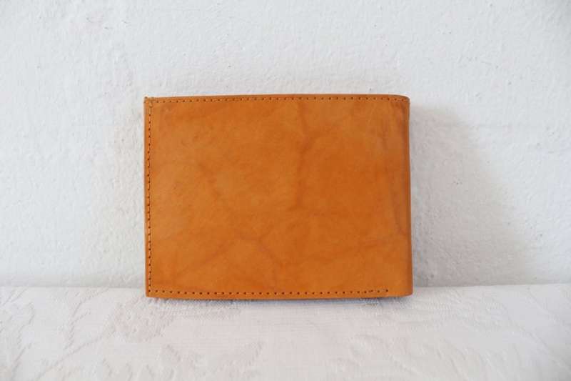 *NEW* GENUINE LEATHER MEN'S TAN BROWN BI-FOLD WALLET