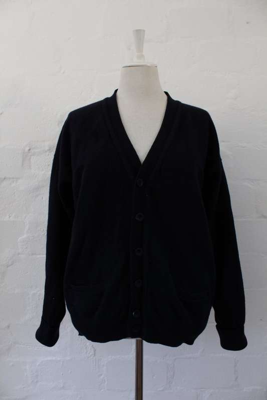 MEN'S LYLE & SCOTT SCOTLAND LAMBSWOOL NAVY SWEATER JERSEY - SIZE M