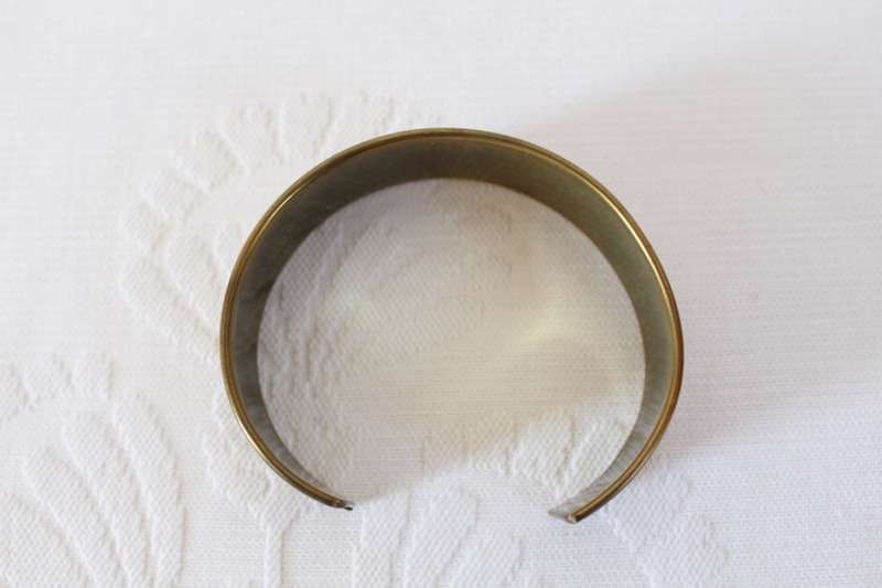 VINTAGE BRASS COPPER CUFF BANGLE BRACELET