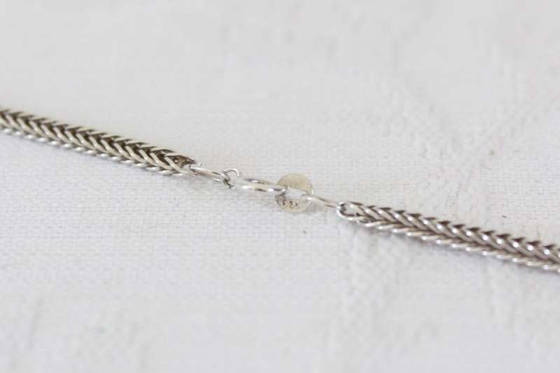 STERLING SILVER VINTAGE ROPE CHAIN NECKLACE