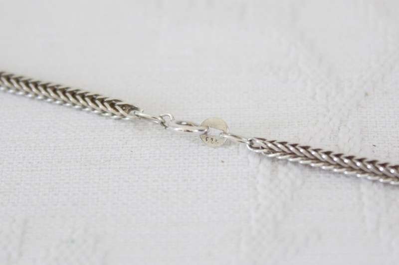STERLING SILVER VINTAGE ROPE CHAIN NECKLACE