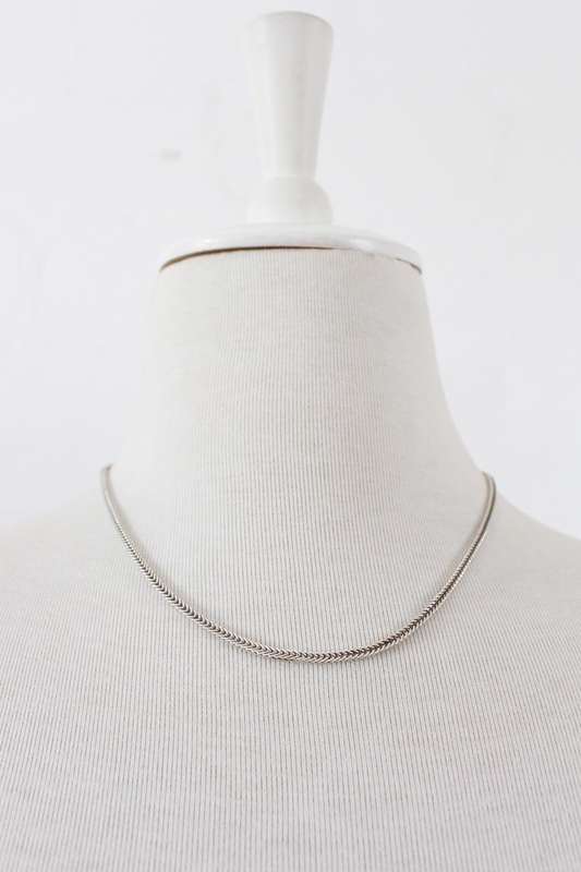 STERLING SILVER VINTAGE ROPE CHAIN NECKLACE