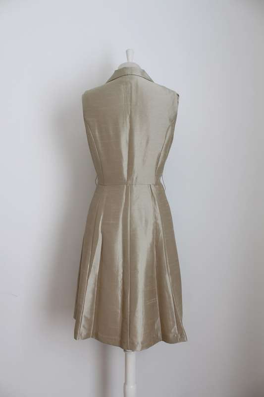 *JESSICA HOWARD* SILK VINTAGE BUTTON DOWN COCKTAIL DRESS - SIZE 12