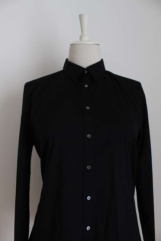 *COUNTRY ROAD* BLACK COTTON SHIRT TOP BLOUSE - SIZE 12/ 14