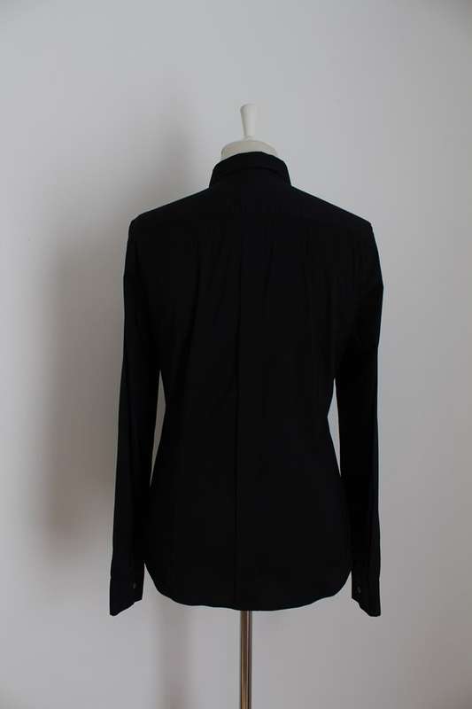*COUNTRY ROAD* BLACK COTTON SHIRT TOP BLOUSE - SIZE 12/ 14
