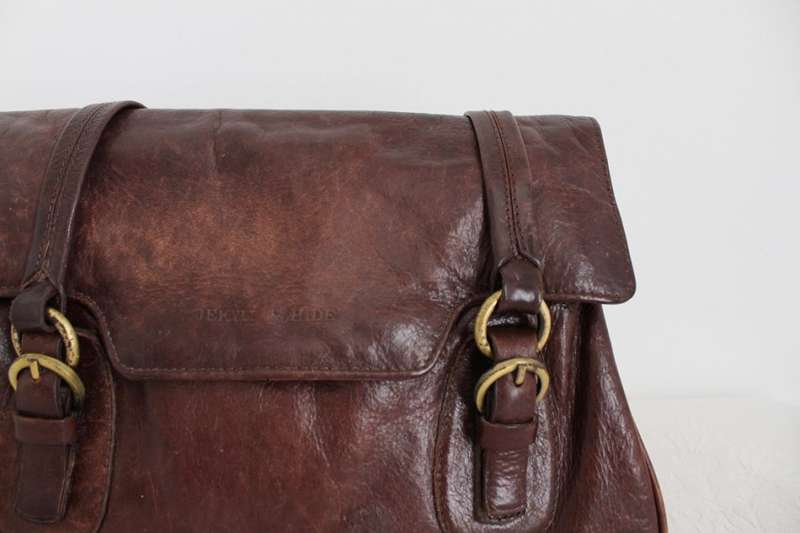 *JEKYLL & HIDE* DESIGNER GENUINE LEATHER BROWN HANDBAG BAG