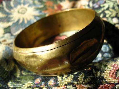 VINTAGE WORN BRASS BANGLE