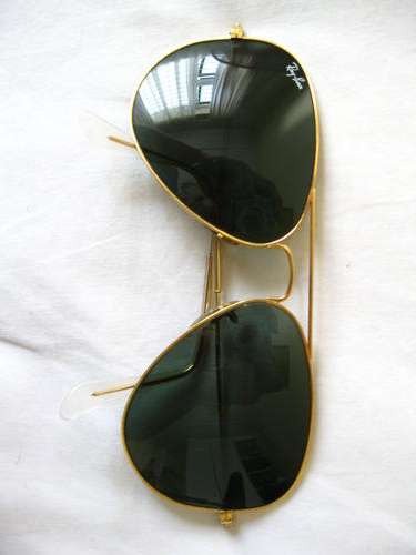 VINTAGE ***AUTHENTIC B&L RAY BAN*** 58 14 MEN'S AVIATOR SUNGLASSES WITH POUCH