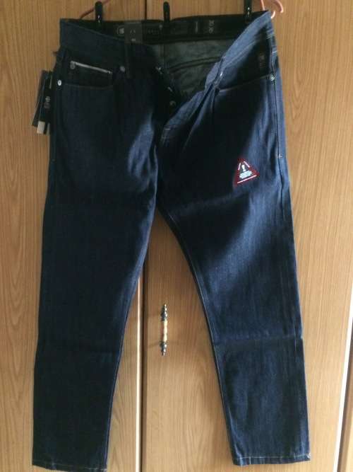 Crosshatch Mens Regular Fit Indigo Jeans W34 L30
