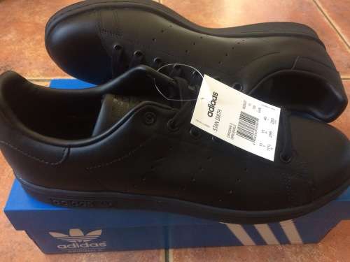 Adidas Mens Stan Smith Sneakers Black UK 11
