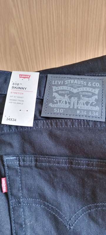 Levi`s 510  Skinny Men`s Jeans Black W34 L34