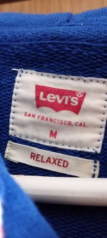 Levi`s Men`s Relaxed Graphic Hoodie Blue Medium
