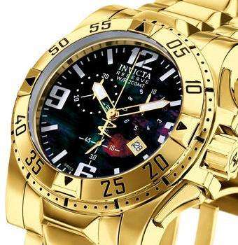 Gold plated Invicta reserve collection men's watch. Breitling