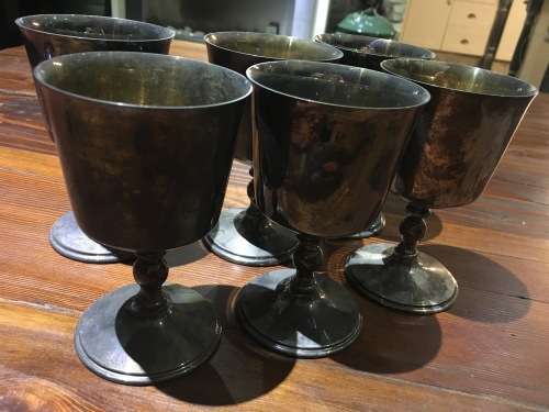 Silver Plated New Castle Races Goblets