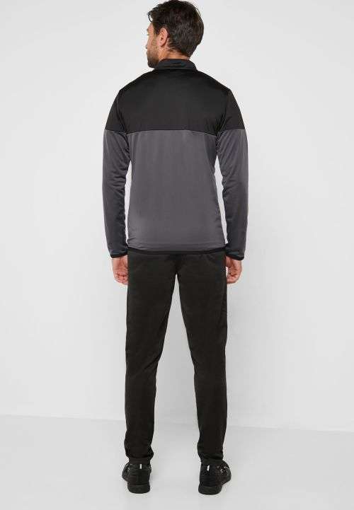Puma Forever Fast Tracksuit Poly Tracksuit- Black/Grey- Large