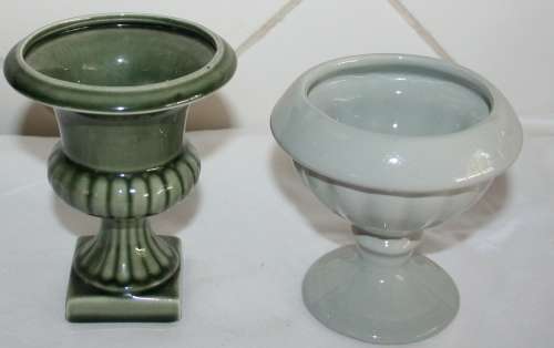 TWO GORGEOUS VINTAGE/ ANTIQUE PORCELAIN/CERAMIC FLOWER POTS
