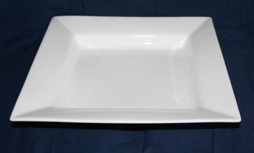 A FANTASTIC WOOLWORTH'S PORCELAIN CRISP WHITE SQUARE SERVING DISH