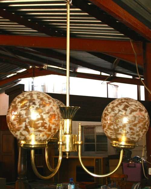 A EXQUISITE BRAS THREE TIER CEILING LIGHT JUST STUNNING!!!