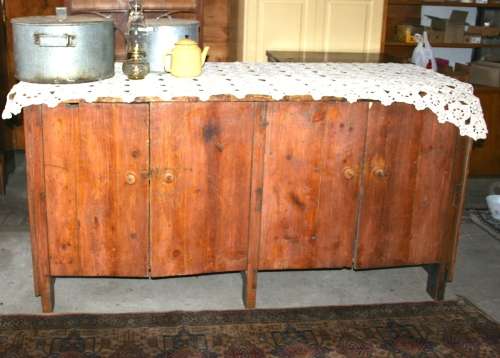 WOW ABSOLUTELY MARVELOUS VERY LARGE SOLLID WOOD ANTIQUE KITCHEN CUPBOARD - COUNTRY STYLE!!!