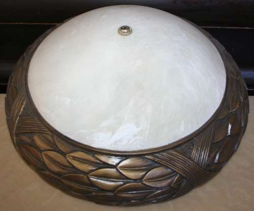 A STUNNING VERY LARGE CEILING LIGHT COVER WITH LOTS OF ORNATE DETAIL!!!