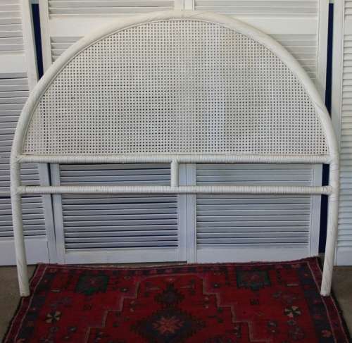 A GORGEOUS 3/4 HEAD BOARD BEAUTIFUL PAINTED CANE