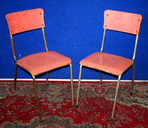 RETRO CHIC TWO AMAZING 1960'S KITCHEN CHAIRS STUNNING FOR THAT RETRO HOUSE!!!