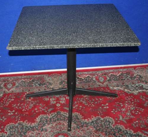 A FANTASTIC FOUR SEATER TABLE WITH GRANITE TOP - HOME - OFFICE - COFFE SHOP