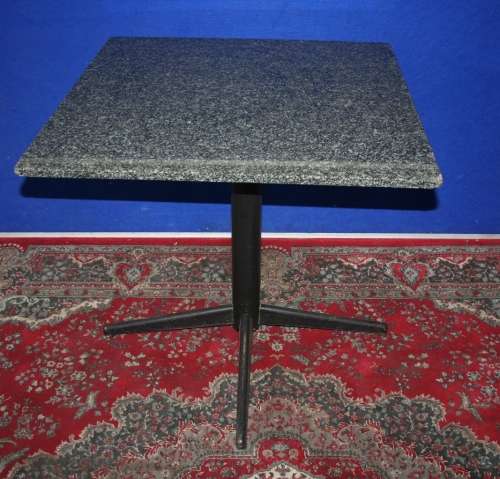 A FANTASTIC FOUR SEATER TABLE WITH GRANITE TOP - HOME - OFFICE - COFFE SHOP