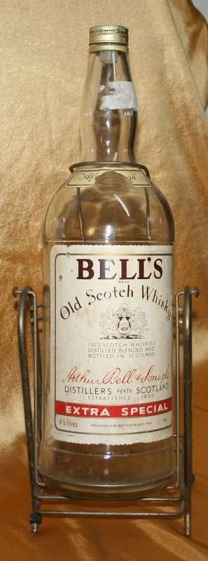 WOW BELL'S OLD SCOTCH WHISKEY 4.5L BOTTLE - ON A STAND - ESTABLISHED 1825