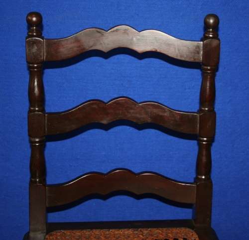 FOUR EXQUISITE ANTIQUE KIAAT? CHAIRS WITH WICKER SEATS SO MUCH TURNED DETAIL