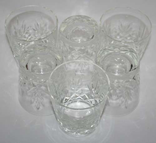 SIX MAGNIFICENT CRYSTAL GLASSES - ANYTHING TASTE BETTER OUT OF CRYSTAL!!!