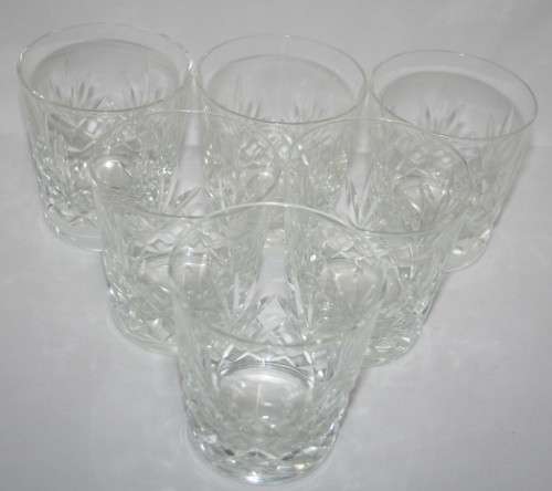 SIX MAGNIFICENT CRYSTAL GLASSES - ANYTHING TASTE BETTER OUT OF CRYSTAL!!!
