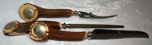 VINTAGE CARVING KNIFES MARKED:  TRADEMARK VALUE WELL BROTHERS MADE IN SHEFFIELD ENGLAND