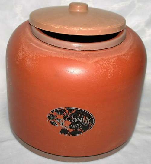 PART OF A VINTAGE WATER PURIFER POTTERY - ITS ONLY NATURAL - STEFANI MADE IN BRAZIL