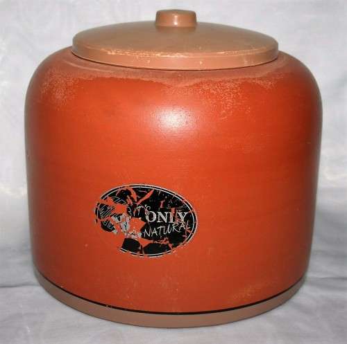 PART OF A VINTAGE WATER PURIFER POTTERY - ITS ONLY NATURAL - STEFANI MADE IN BRAZIL