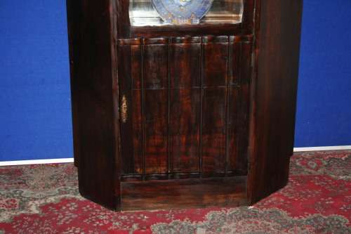 A MAGNIFICENT 1.7M TALL IMBUIA CORNER DISPLAY OR LIQOUR CABINET WITH AMPLE SPACE STUNNING PIECE!!!