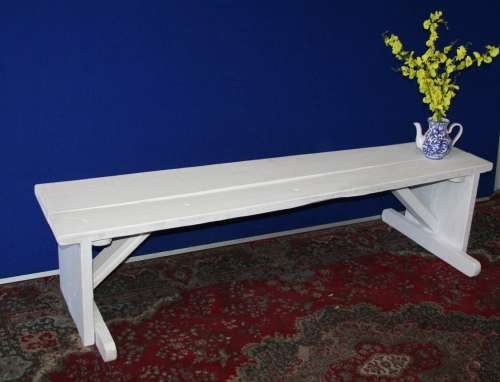 A GORGEOUS 1.8M SHABBY CHIC WOODEN BENCH FOR THE GARDEN OR PATIO -