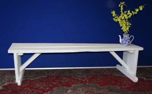 A GORGEOUS 1.8M SHABBY CHIC WOODEN BENCH FOR THE GARDEN OR PATIO -