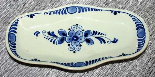 A GORGEOUS DELFT - HOLLAND - HAND PAINTED - RECTANGULAR   DISPLAY DECORATIVE PLATE!!!