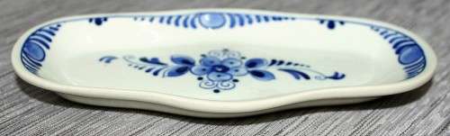 A GORGEOUS DELFT - HOLLAND - HAND PAINTED - RECTANGULAR   DISPLAY DECORATIVE PLATE!!!