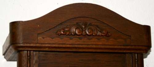 A Spectacular Mignon German Oak Case Striking Wall Clock in perfect working condition