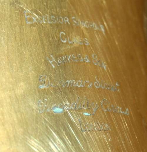 A SPECTACULAR VINTAGE/ANTIQUE TUBA BY CLASS HAWKINS & SON LONDON
