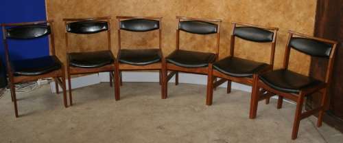 SIX STYLISH VINTAGE DINING ROOM CHAIRS IN STUNNING CONDITION RETRO CHIC!!!