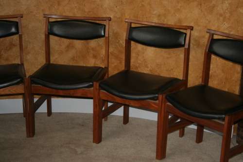 SIX STYLISH VINTAGE DINING ROOM CHAIRS IN STUNNING CONDITION RETRO CHIC!!!