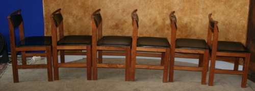 SIX STYLISH VINTAGE DINING ROOM CHAIRS IN STUNNING CONDITION RETRO CHIC!!!