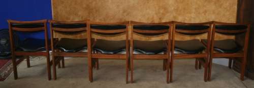 SIX STYLISH VINTAGE DINING ROOM CHAIRS IN STUNNING CONDITION RETRO CHIC!!!