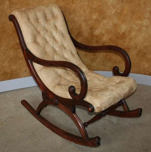 A exquisite Art Nouveau/Victorian rocker in excellent condition I've been told that it is 1920's.